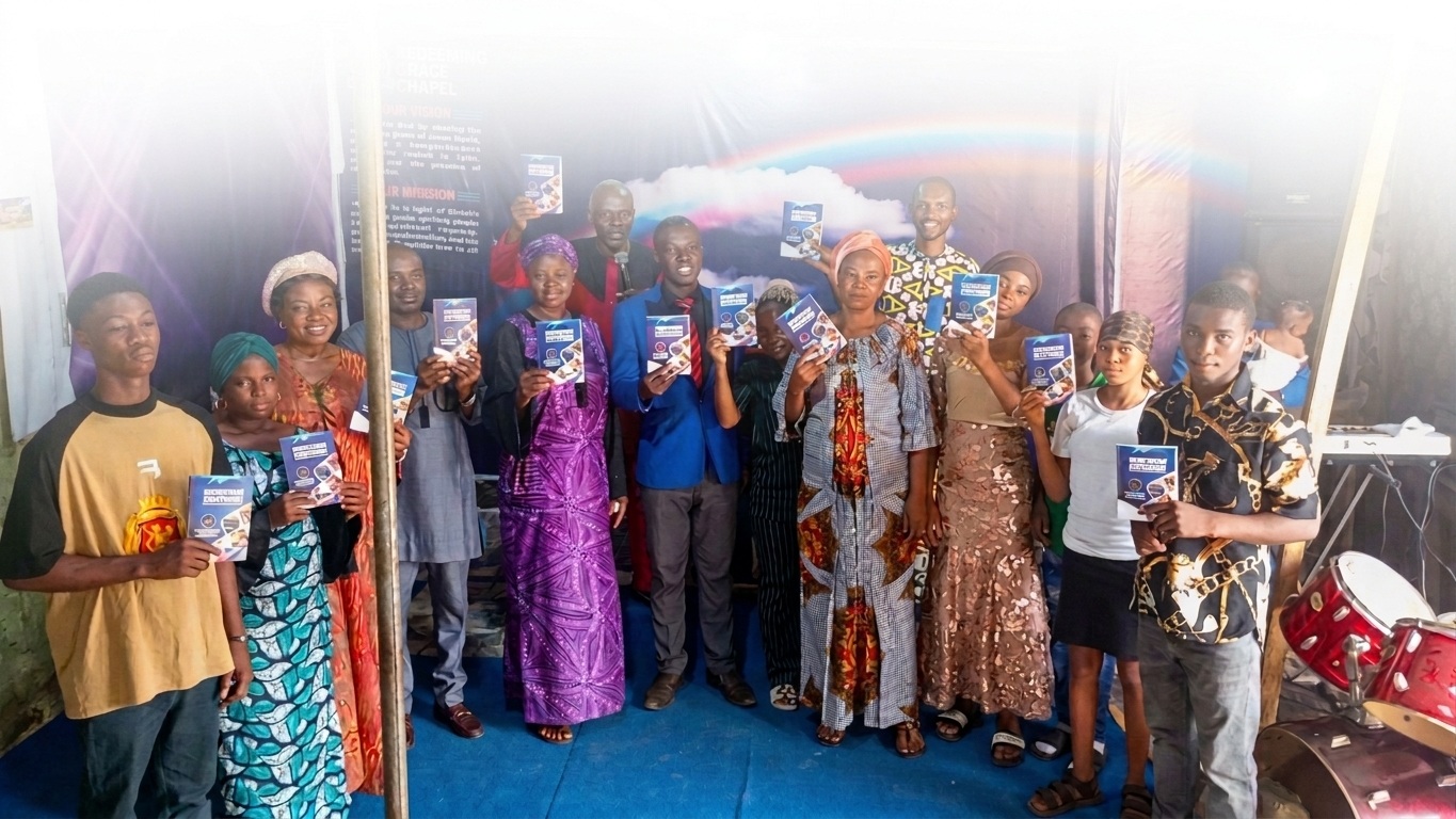 Members of a Nigerian community gathered together